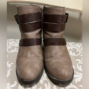 Brown booties - size 7.5